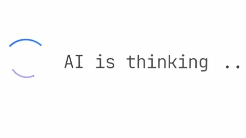 Artificial intelligence is generating an answer. Stock Footage 333232684