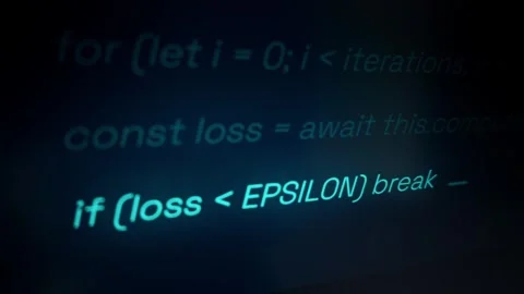 Artificial Intelligence Generating Code on Dark Editor Screen Stock Footage 334727599