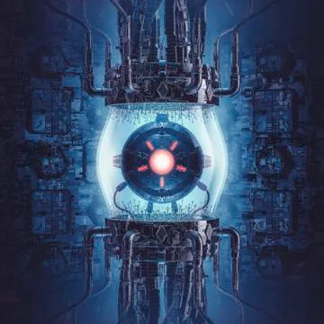 Artificial intelligence generator Illustrazione stock