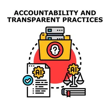 Artificial intelligence governance regulations and ethical development Stock Illustration