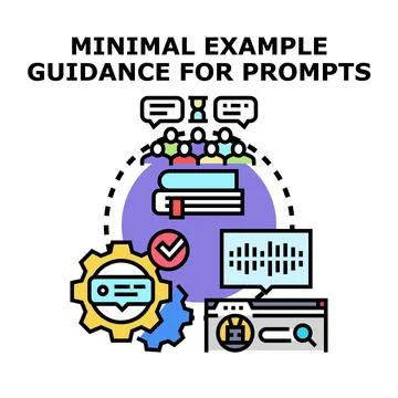 Artificial intelligence guidance prompts development process Stock Illustration
