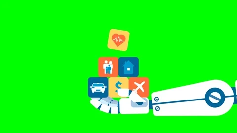 Artificial Intelligence helps in various areas of life. Protection from threats Stock Footage 275477868