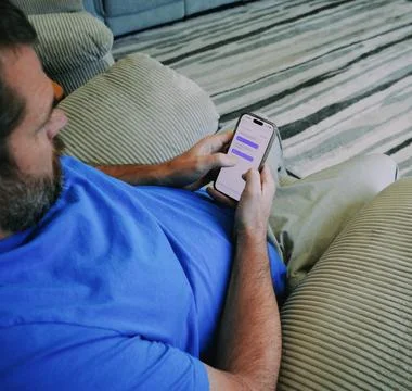 Artificial Intelligence Home Therapy Bot Concept Stock Photos