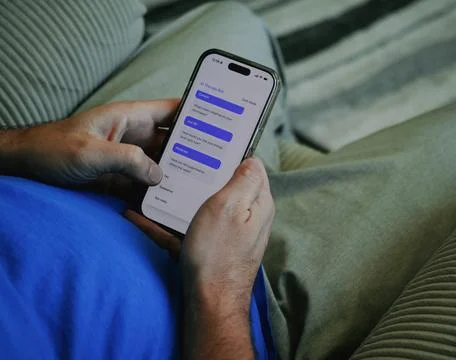Artificial Intelligence Home Therapy Bot Concept Stock Photos
