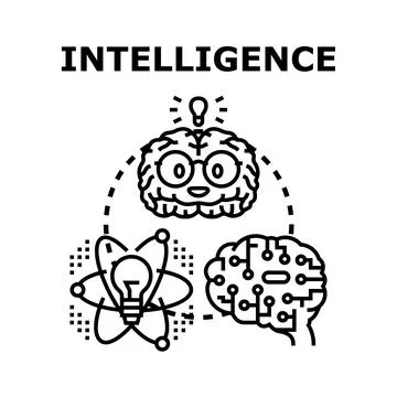 Artificial intelligence, human brain, and science concept 스톡 일러스트