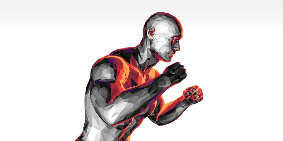 Artificial Intelligence Humanoid Framework For Tech Background Illustrazione stock