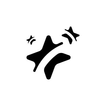 Artificial intelligence icon. AI icon with three stars for logo, application  イラスト素材