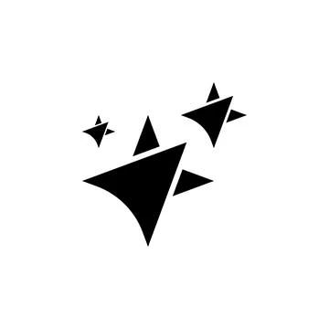Artificial intelligence icon. AI icon with three stars for logo, applicatio.. Stock Illustration