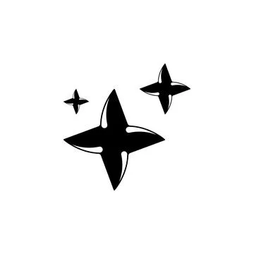 Artificial intelligence icon. AI icon with three stars for logo, applicatio.. Stockillustratie
