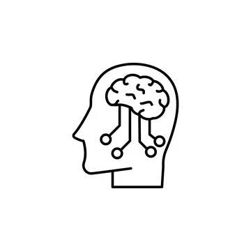 Artificial intelligence icon. Element of artificial intelligence icon for mobile Stockillustratie