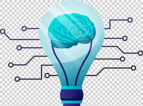 Artificial intelligence icon element design illustration.  Stock Illustration