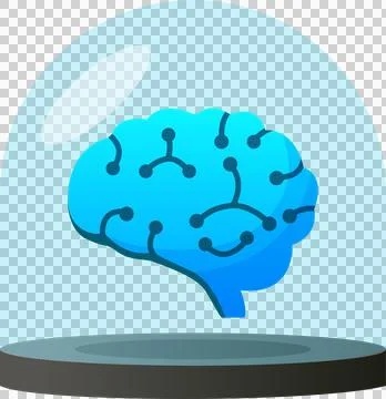 Artificial intelligence icon element design illustration.  Stock Illustration