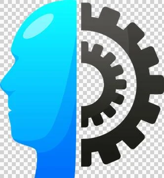 Artificial intelligence icon element design illustration. Stock Illustration