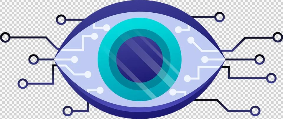 Artificial intelligence icon element design illustration. Stock Illustration