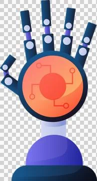 Artificial intelligence icon element design illustration. Illustrazione stock