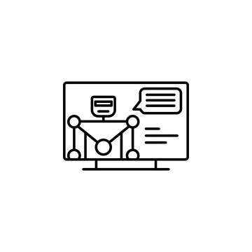 Artificial intelligence icon. Element of future technology icon for mobile 스톡 일러스트