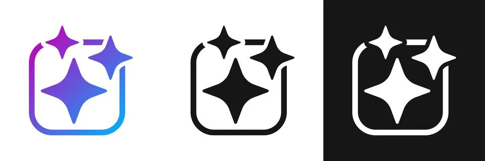 Artificial intelligence icon in flat style. AI generate vector illustration.. Stock Illustration