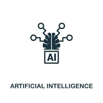 Artificial Intelligence icon. Premium style design from artificial intelligence Stock Illustration