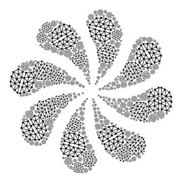 Artificial Intelligence Icon Swirl Explosion Stock Illustration