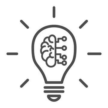 Artificial intelligence icon. Vector illustration. Symbol of innovation Stock Illustration