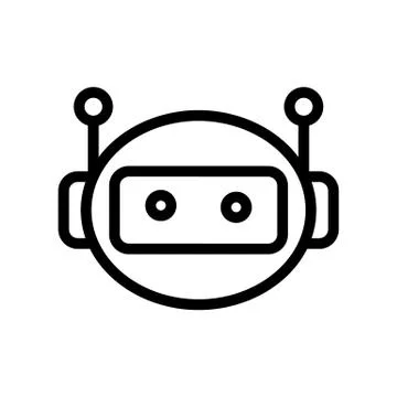Artificial intelligence icon vector. Isolated contour symbol illustration 스톡 일러스트