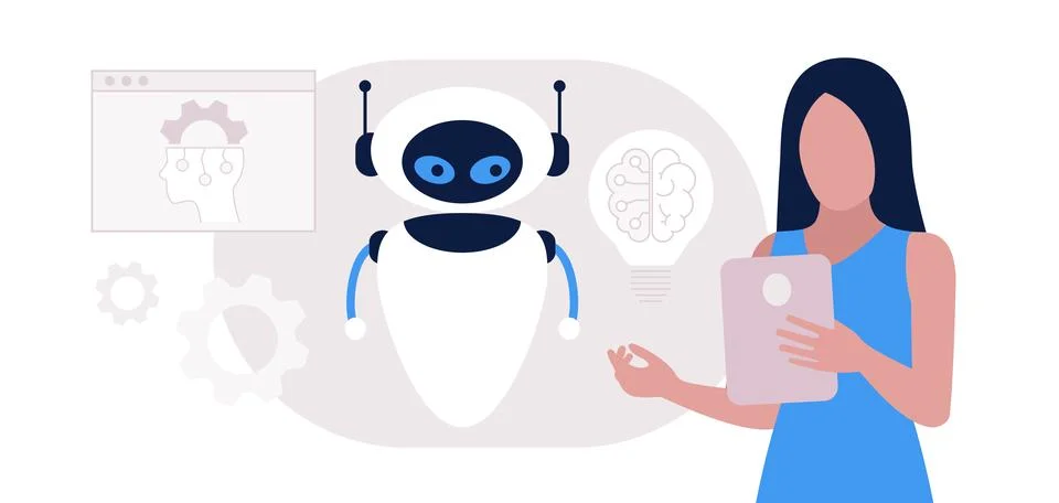 Artificial intelligence Stock Illustration