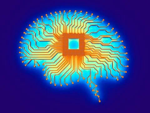 Artificial intelligence, illustration Stock Illustration