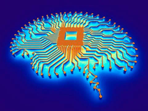 Artificial intelligence, illustration Stock Illustration