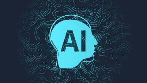 Artificial intelligence illustration Illustrazione stock