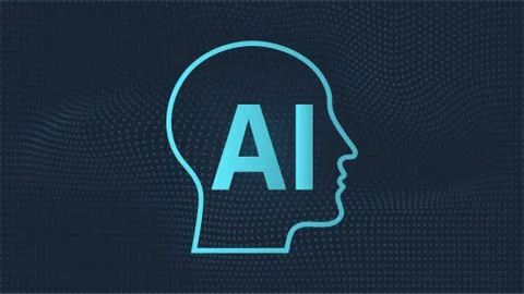 Artificial intelligence illustration Stock Illustration