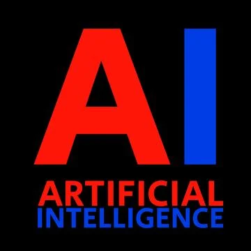 Artificial intelligence illustration. Text for your design 스톡 일러스트