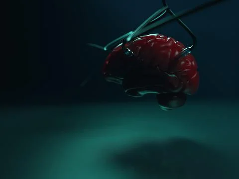 Artificial Intelligence. image of the brain with different dachiks connected  Stock Photos