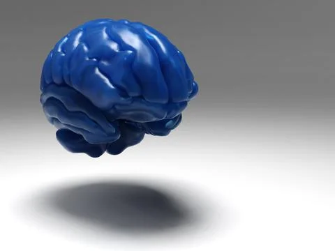 Artificial Intelligence. image of the brain with different dachiks connected  Stock Photos