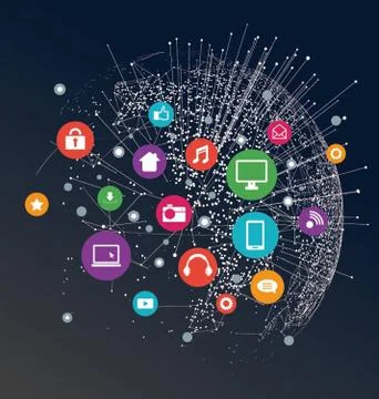 Artificial intelligence image,ai chip brain,computer vector Illustrazione stock