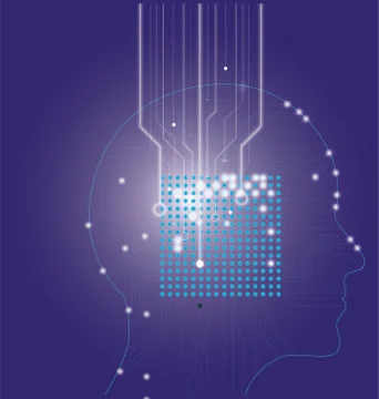 Artificial intelligence image,ai chip brain,computer vector Stock Illustration