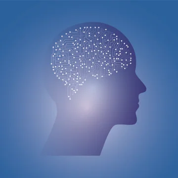 Artificial intelligence image,ai chip brain,computer vector Stock Illustration