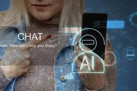 Artificial intelligence industry integration iot industrial business web Stock Photos