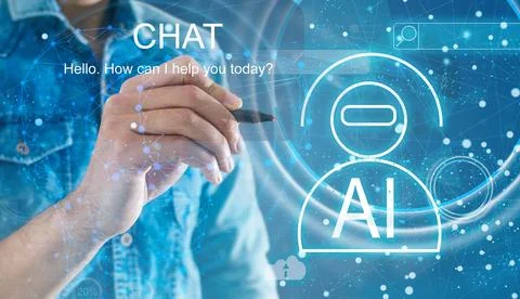 Artificial intelligence industry integration iot industrial business web Stock Photos
