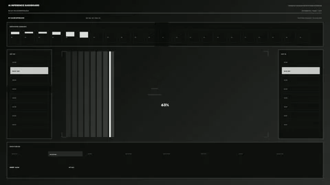 Artificial Intelligence Inference Dashboard HUD Stock Footage 342235974