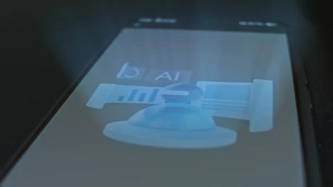 Artificial Intelligence Infographic space presentation Stock Footage 304525325