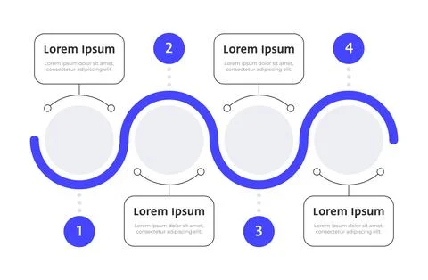 Artificial intelligence infographic template Illustrazione stock