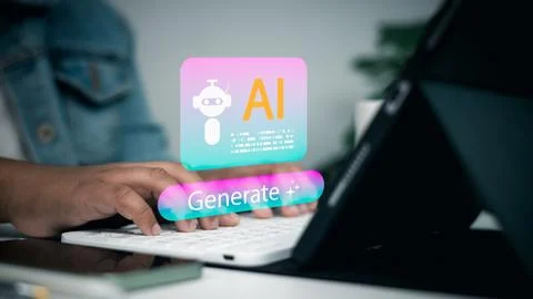 Artificial intelligence integration in business workflow, technology, and i.. Stock Photos