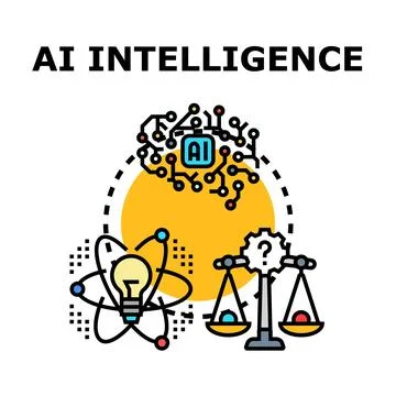 Artificial intelligence intelligence concept evaluating ethical decisions Stock Illustration