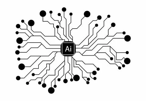 Artificial intelligence is intelligence demonstrated by machines Stock Illustration