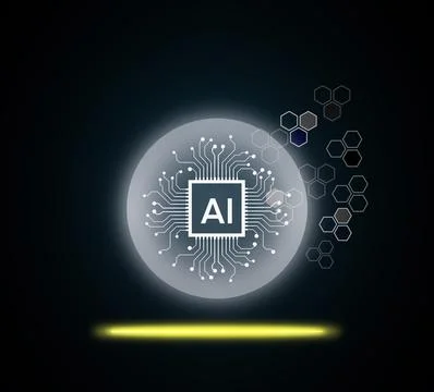 Artificial intelligence is intelligence demonstrated by machines Stock Illustration