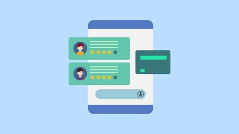 Artificial intelligence interacting with customers 2d Animation with Alpha Matte Stock Footage 335917664