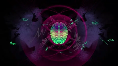 Artificial intelligence intro. 3D artificial intelligence animation. Stock Footage 340526602