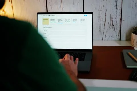 Artificial Intelligence Job Impact Analysis Stock Photos