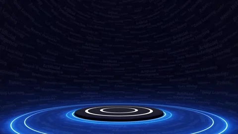 Artificial Intelligence Keywords Animation Background 스톡 동영상 332493150