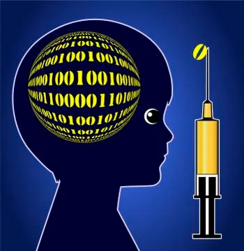 Artificial Intelligence of Kids Stock Illustration